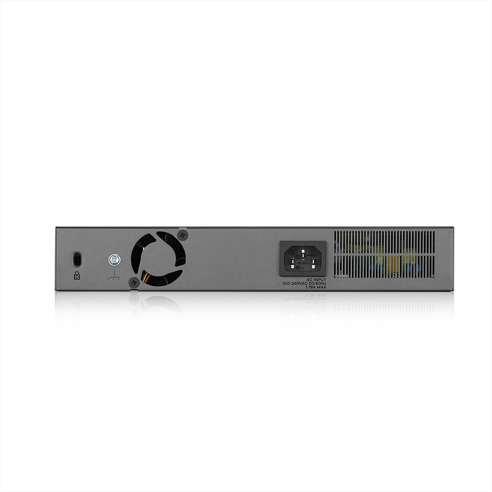 Комутатор - ZyXEL GS1350-12HP, 12 Port managed CCTV PoE switch, long range, 130W